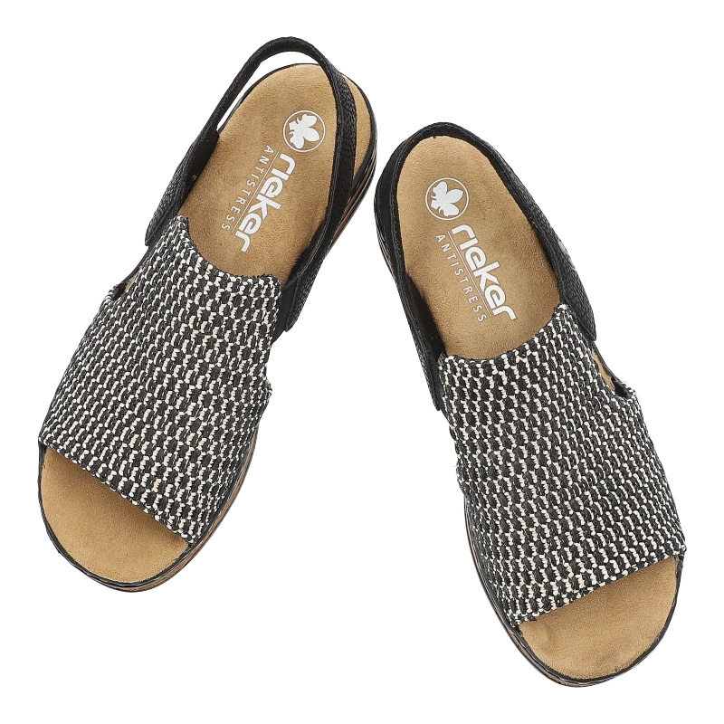 Sandále RIEKER - 62971-00 Black Combination