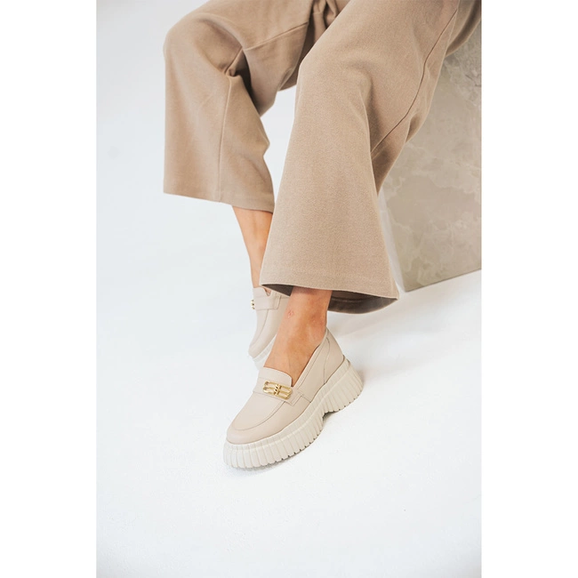 Poltopánky Karino - 5055/001-P Beż/Lico