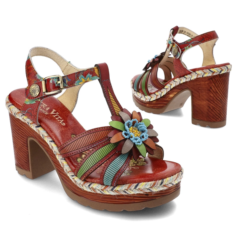 Sandále Laura Vita - Jacao 23 CX266-23 Rouge