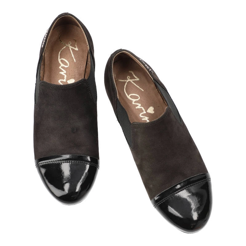 Poltopánky Karino - 0961/076-P Czarny Lakierowany