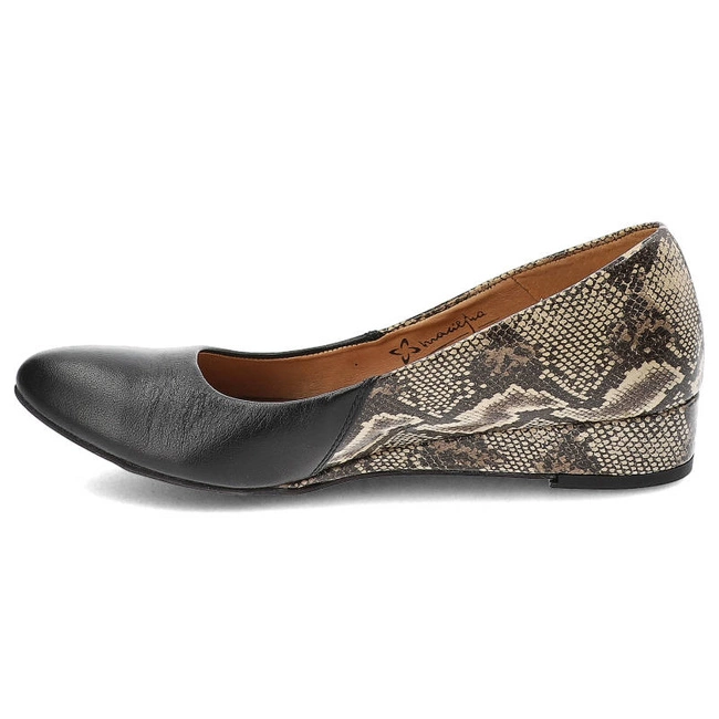 Lodičky Maciejka - 01995-32/00-1 Czarny/Beż Boa