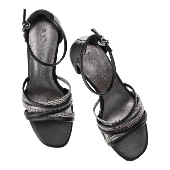 Sandále Marco Tozzi - 2-28386-20 098 Black Comb