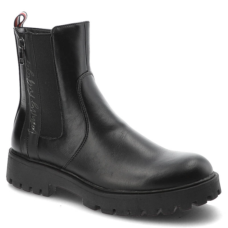Členkové Topánky Tommy Hilfiger - T3A5-32390-1355999-Lace-Up Boot Black 999