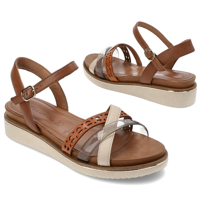 Sandále Tamaris - 1-28255-42 392 Cognac Comb