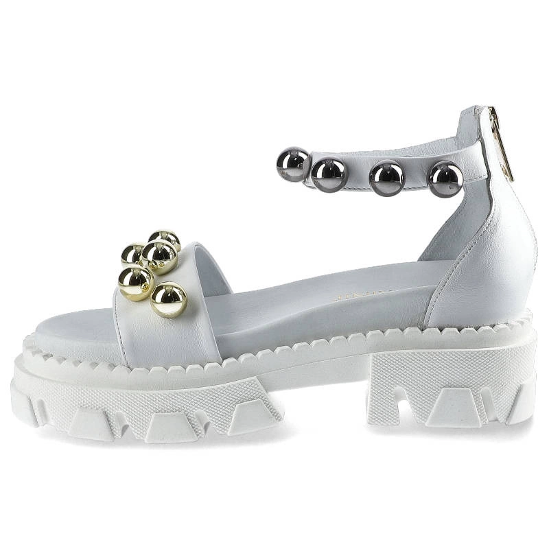 Sandále Carinii - B7226_-L46-000-000-E49 Biały