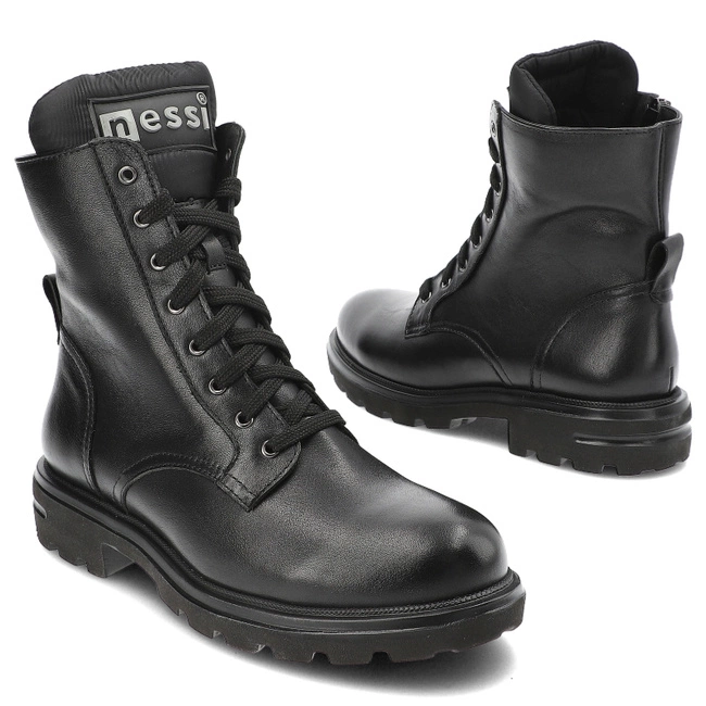 Členkové Topánky Nessi - 21134 Czarny 1