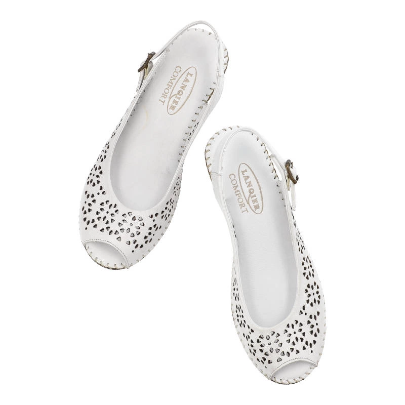 Sandále Lanqier - 38C295 Biały White