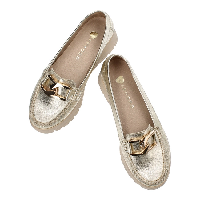 Mókazíny Armodo - 10141 Kryształ Złoto+Zł.