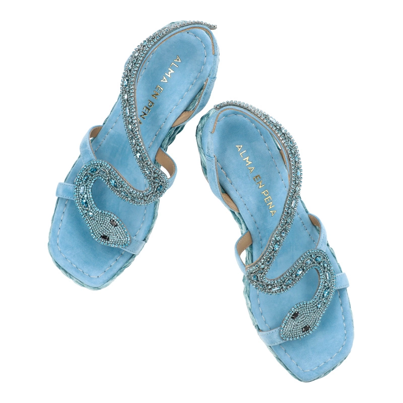 Sandále Alma en Pena - V240989 Suede Sky