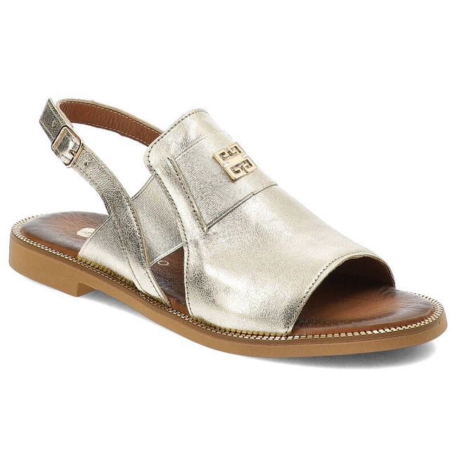 Sandále Armodo - 40385 Kryształ Złoto+Zł.