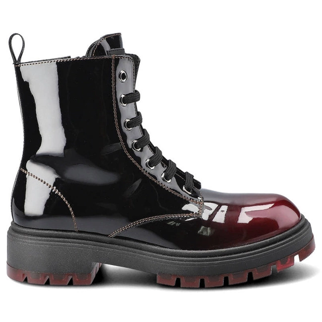 Členkové Topánky Tommy Hilfiger - Lace-Up Bootie T4A5-32017-1244301 Bordeaux 301