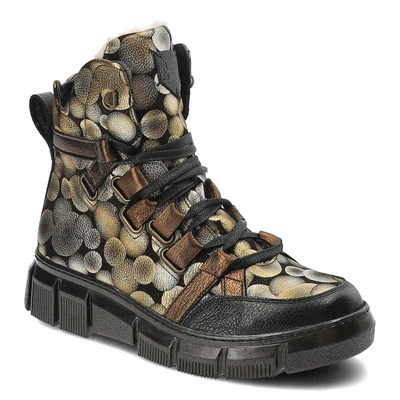 Šnúrovacie Členkové Topánky Maciejka - 06158-25/00-4 Złoto