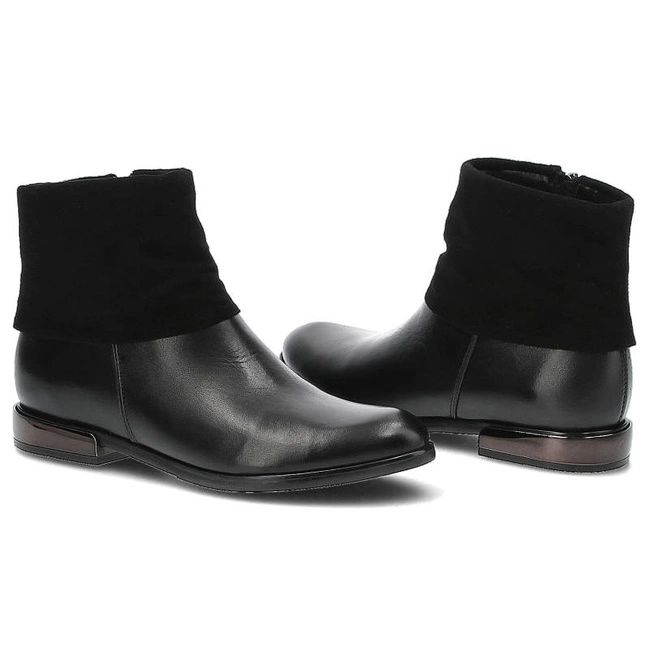 Členkové Topánky Carinii - B3097 Czarny