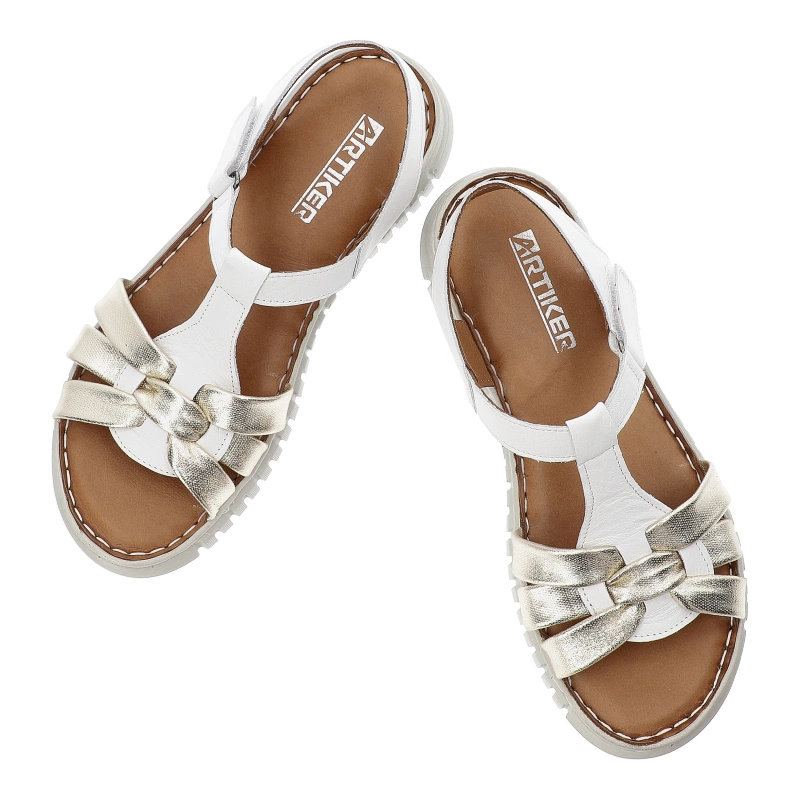 Sandále ARTIKER - 56C0854 Biały/Złoty