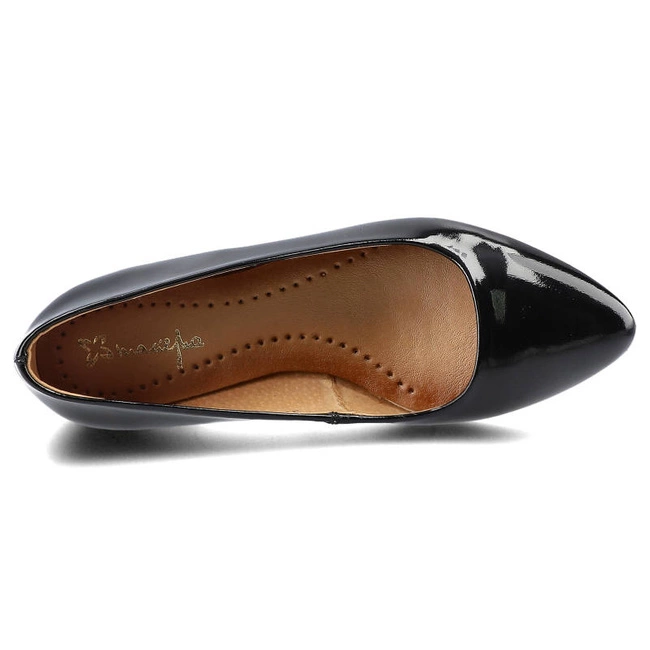 Baleríny Maciejka - 00873-00/01-6 Czarny Lakier