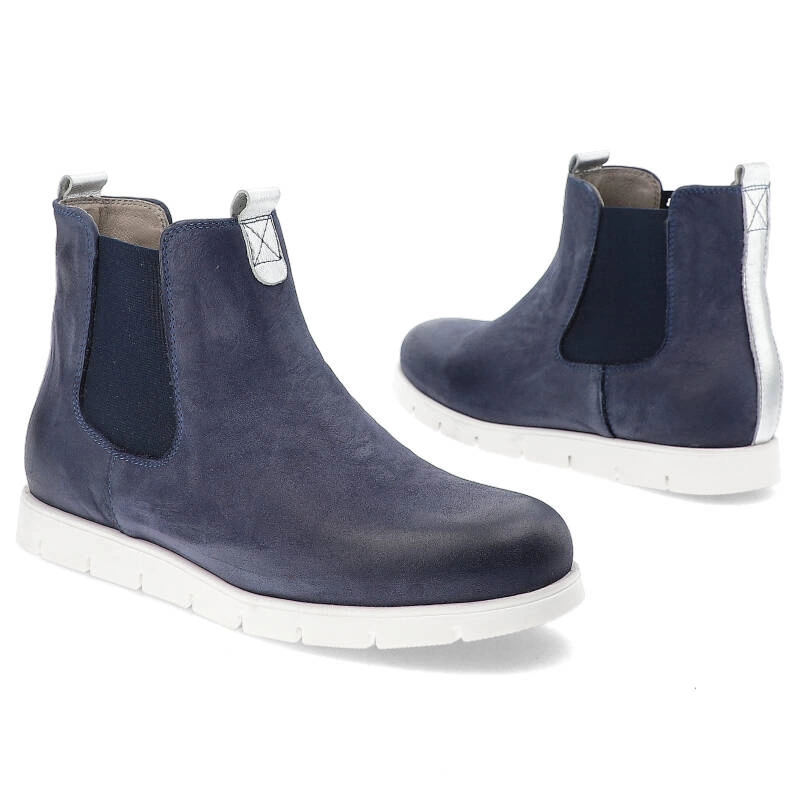 Členkové Topánky Karino - 1208 Granatowy/Srebrny