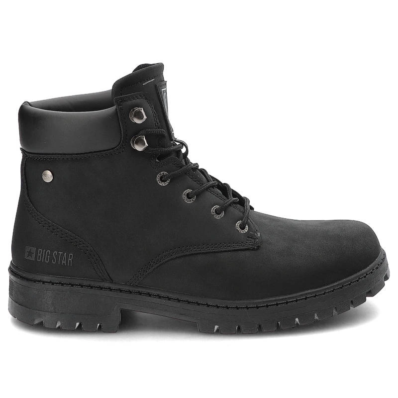Šnúrovacie Členkové Topánky Big Star - KK174209 Czarny