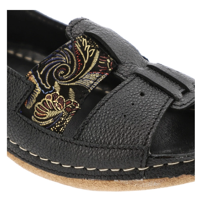 Sandále Pollonus - 5-1525-001 Czarny Verona