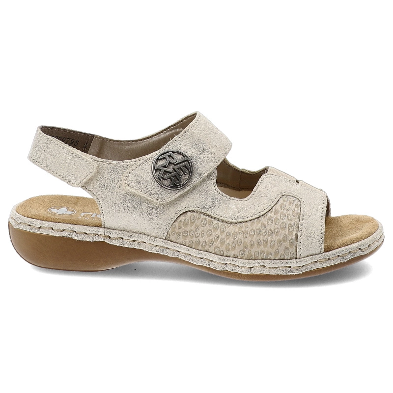 Sandále RIEKER - 65989-90 Beige