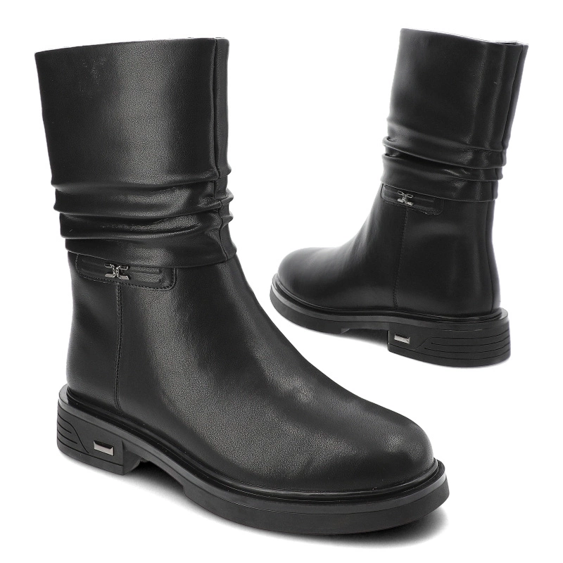 Čižmy Cambell - 24-58303BK Czarny