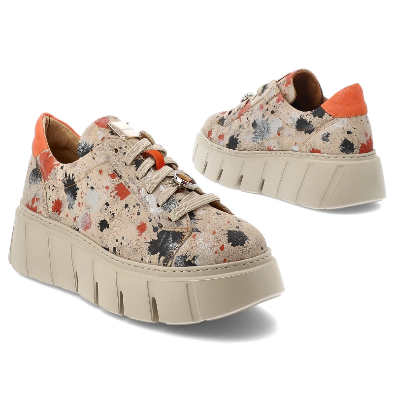 Tenisky MACIEJKA - 06891-18/00-8 Pomarańczowo-Beżowy