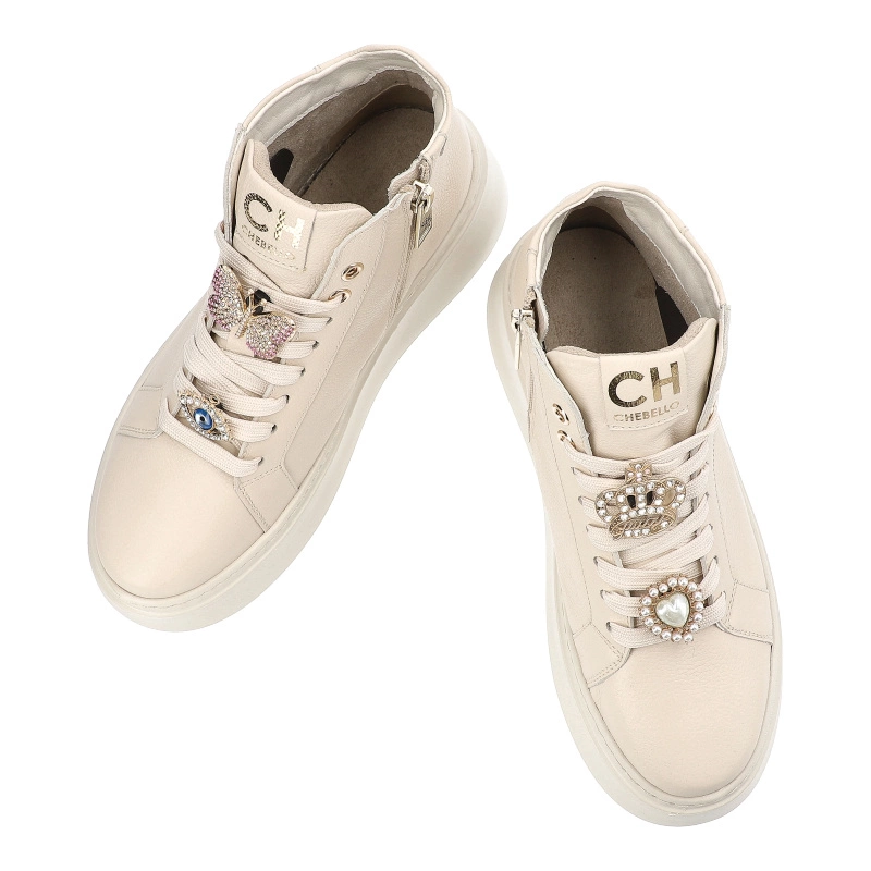 Tenisky Chebello - 4502_-157-000-MIC-S251 Beżowy