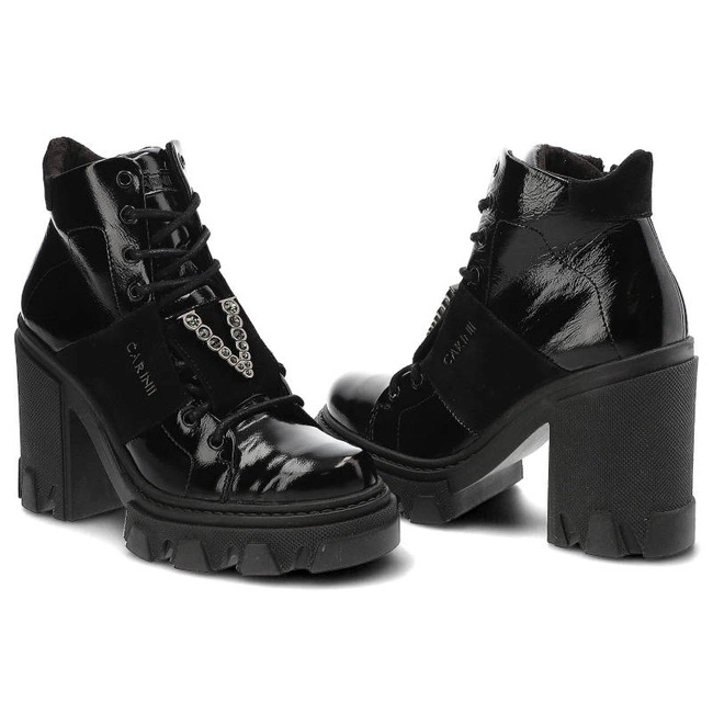 Členkové Topánky Carinii - B8503_-070-H20-000-F20 Czarny