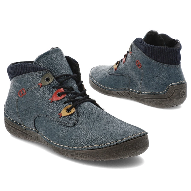 Členkové Topánky RIEKER - 52544-14 Blue