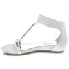 Sandále Carinii - B2202 _-B03-000-000-904 Nappa Brasile Bianco