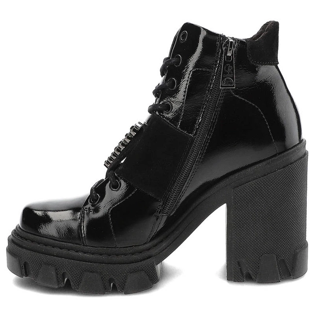 Členkové Topánky Carinii - B8503_-070-H20-000-F20 Czarny