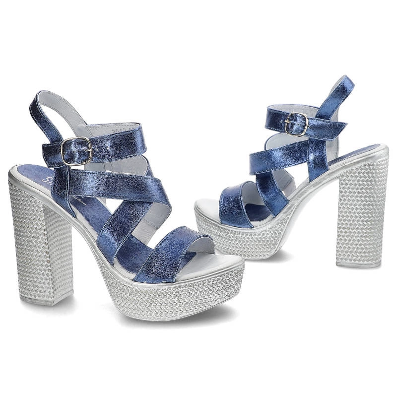 Sandále Simen - 0783 Vs14 Kryształ Niebieski