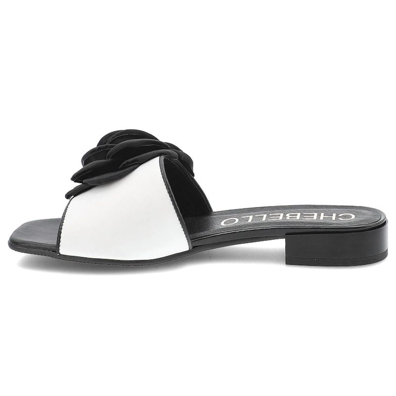 Šľapky CHEBELLO - 4673_-196-000-PSK-S378 Biały/Czarny