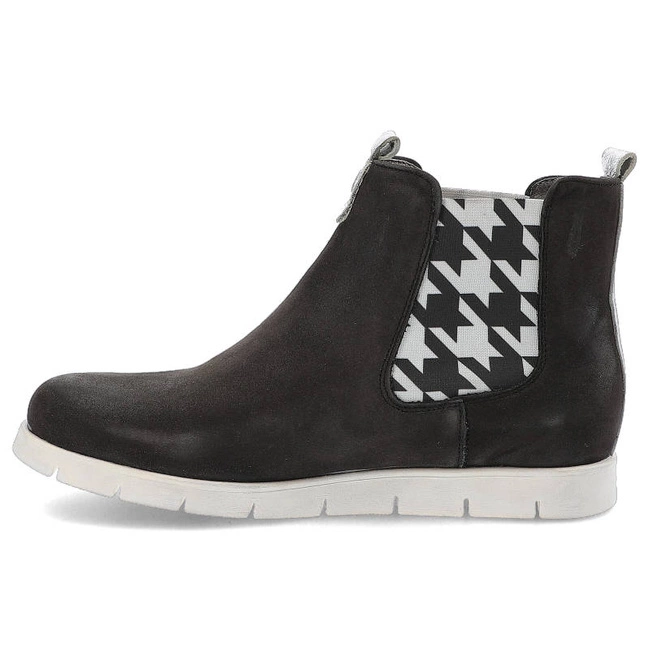 Členkové Topánky Karino - 1208 Czarny/Srebrny