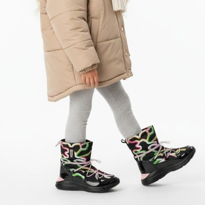 Snehule Big Star - KK374099 Czarny/Róż