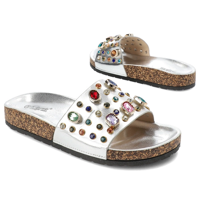 Šľapky S.Barski - MY122 Silver