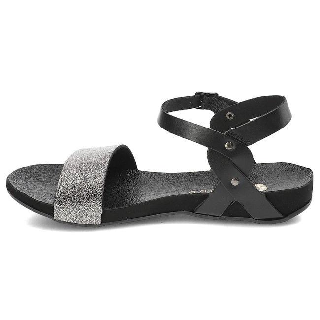 Sandále Armodo - 40027 Bf.Czarny+Polla Nikiel