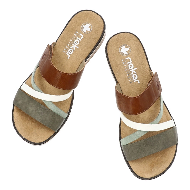 Šľapky RIEKER - V3652-91 Multi