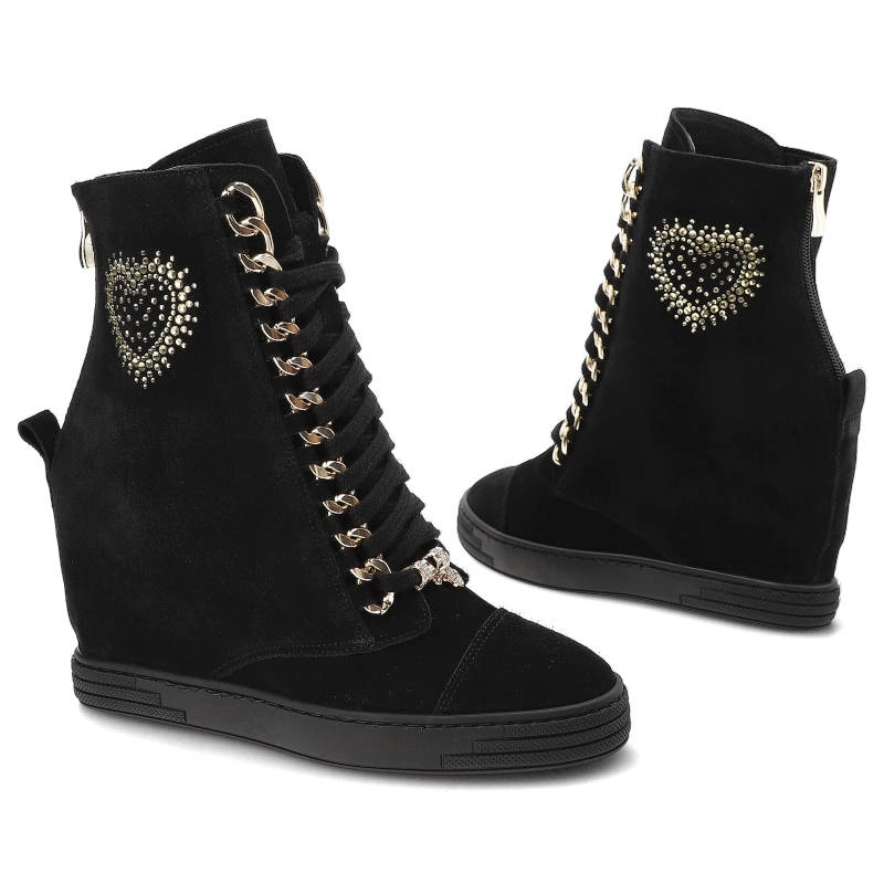 Tenisky Damiss - DS-706 Czarny Welur