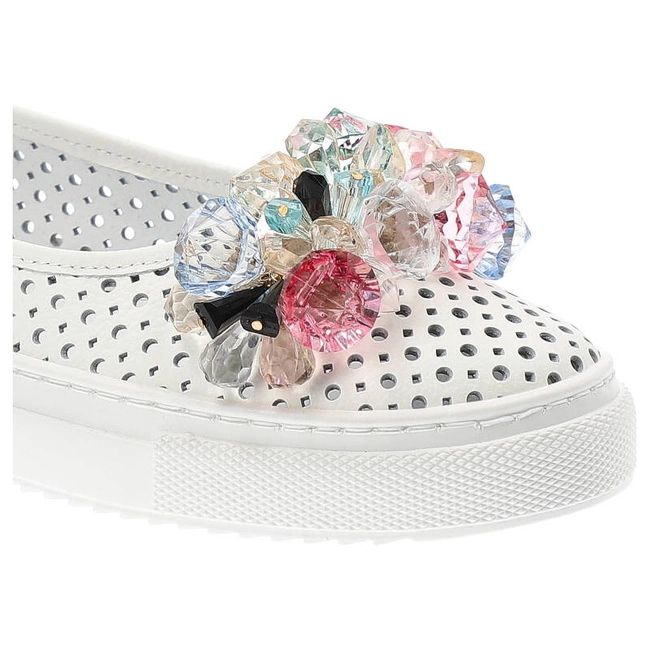 Baleríny Damiss - DS-652 Białe Lico