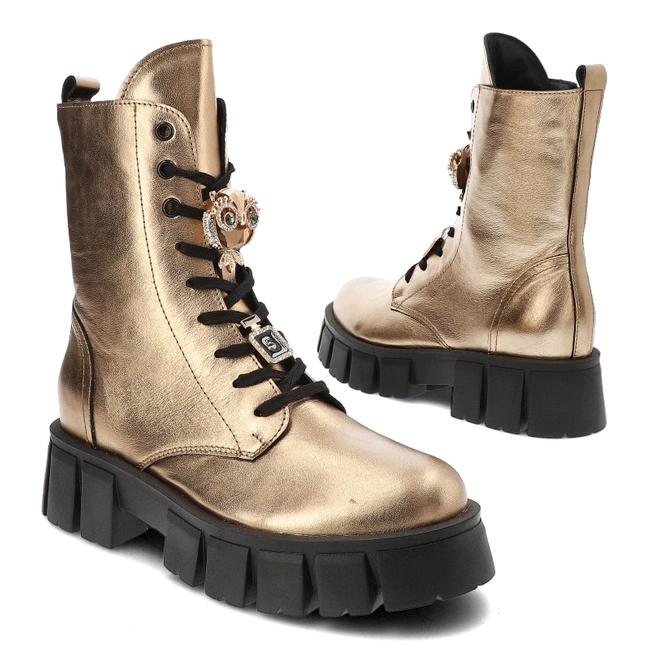 Členkové Topánky Chebello - 4247_-487-000-MIC-S217 Złoty