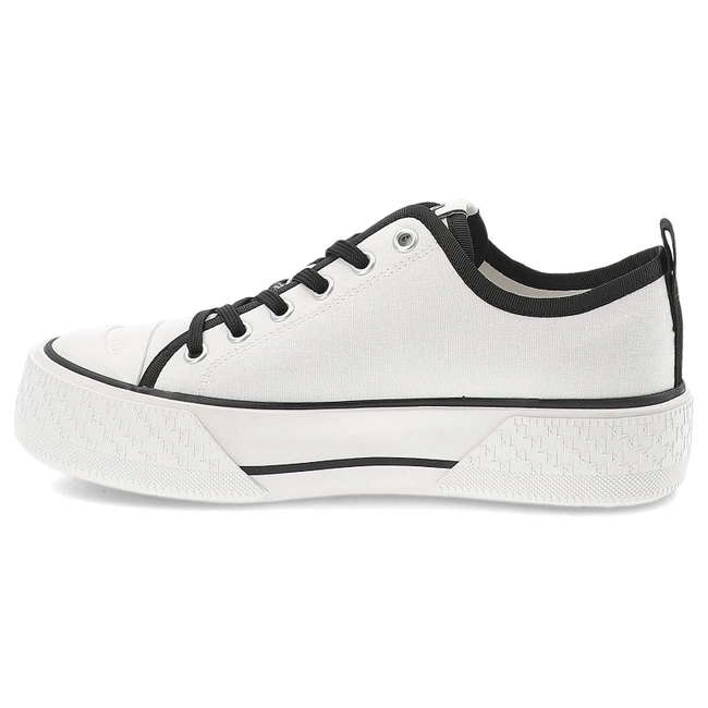 Plátenky KARL LAGERFELD - KL60614T 911 White Canvas