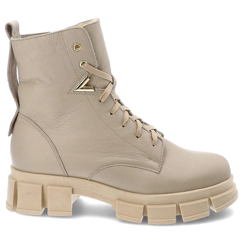 Šnúrovacie Členkové Topánky Pollonus - 5-1583-001 Vanilia Verona