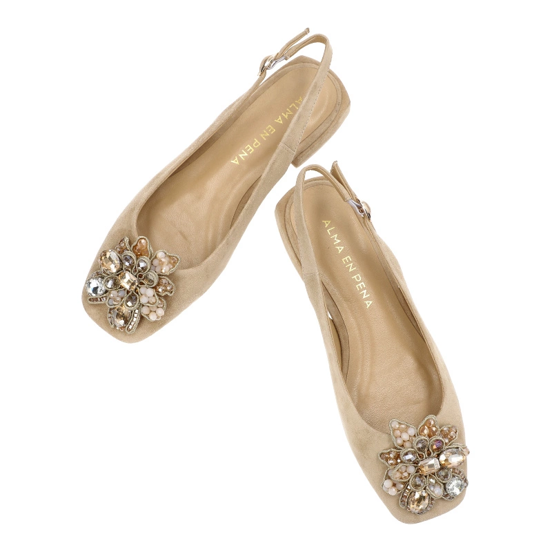 Sandále Alma en Pena - V240391 Suede Sand