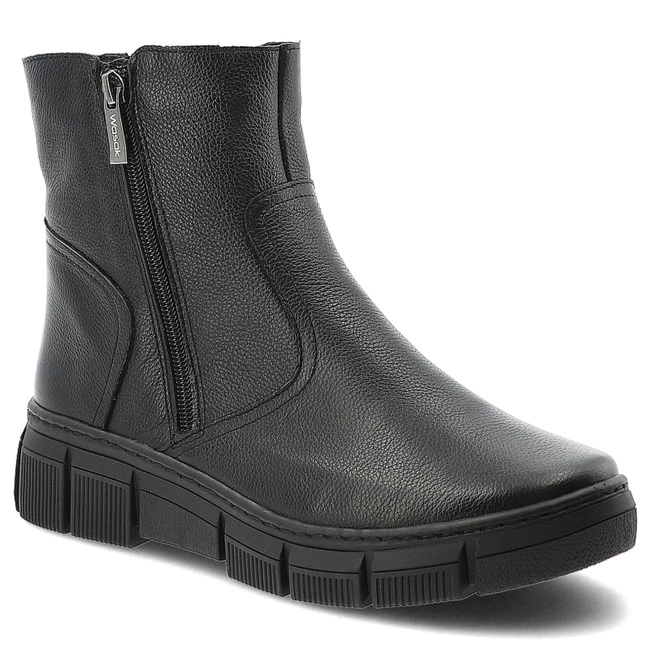 Členkové Topánky WASAK - 0730 Czarny Groszek/Wełna