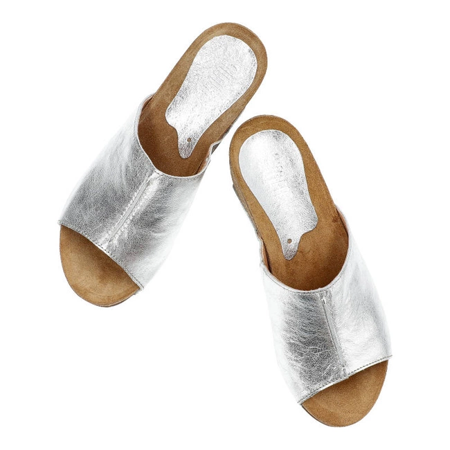 Šľapky Simen - 1563A Vs14 Kryształki Srebro