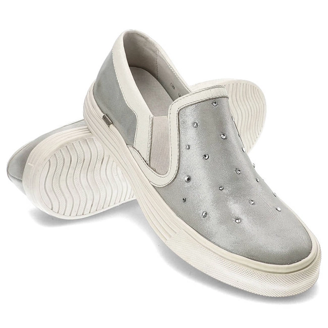 Plátenky Carinii - B2765 Srebro/Biały