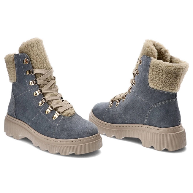 Členkové Topánky Kampa - Z538 Niebieski Welur 579/560