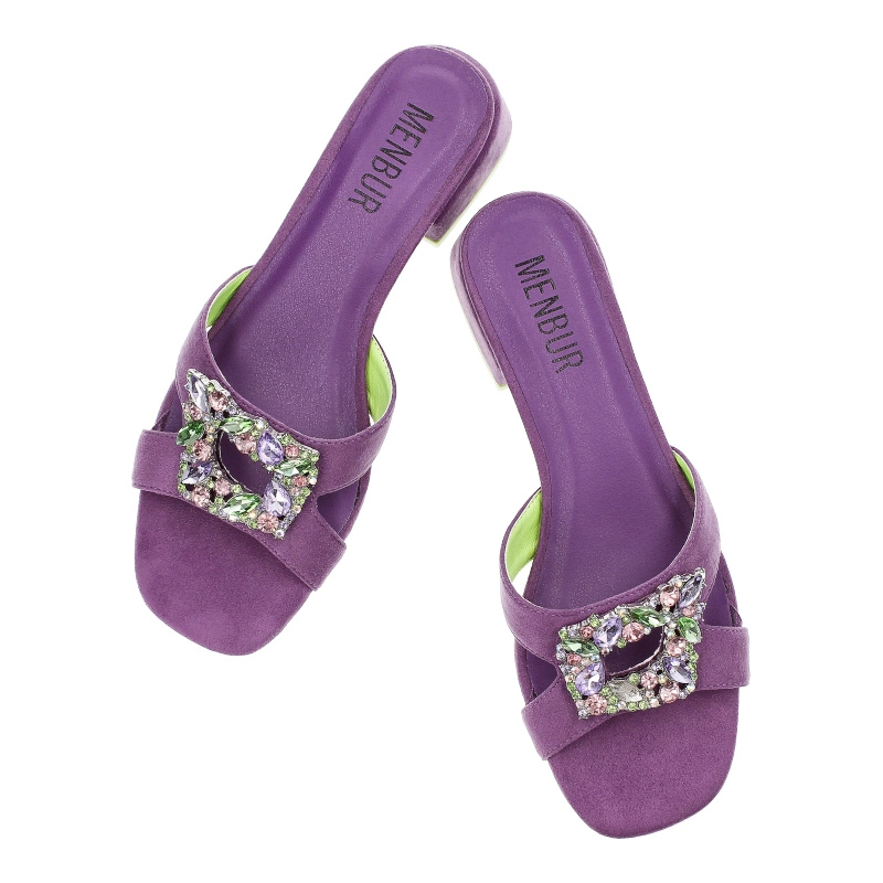 Šľapky Menbur - 25261 0008 Purpura