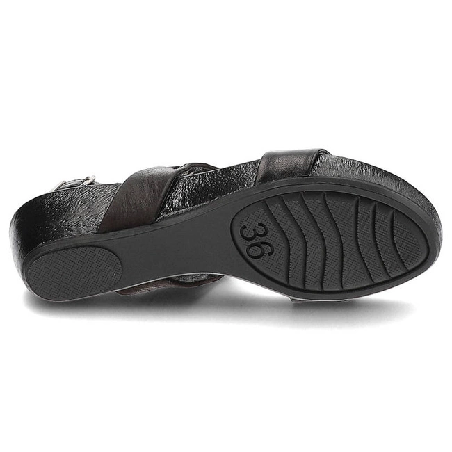 Sandále Carinii - B2165_-980-360-000-905 Lux Soft Czarny /Samuel 04