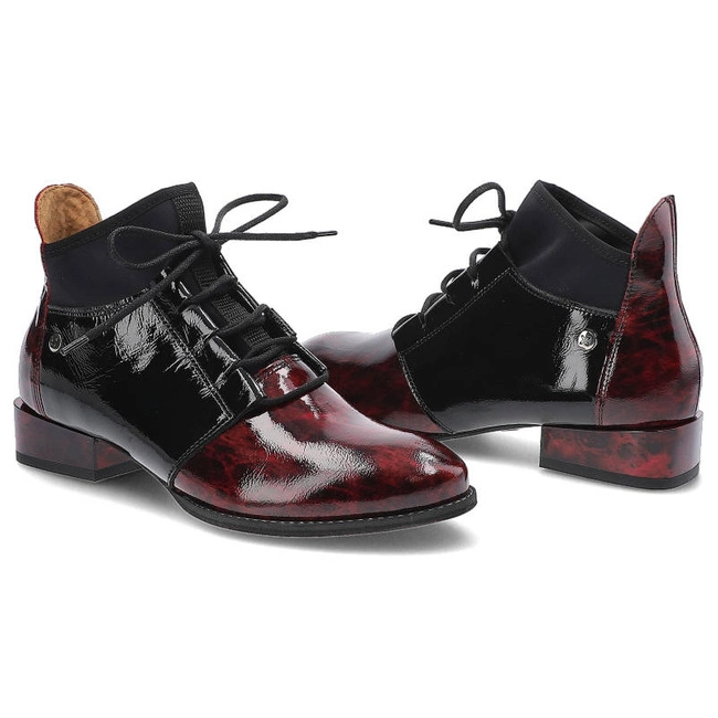 Šnúrovacie Členkové Topánky Maciejka - 04744-29/00-7 Bordowy